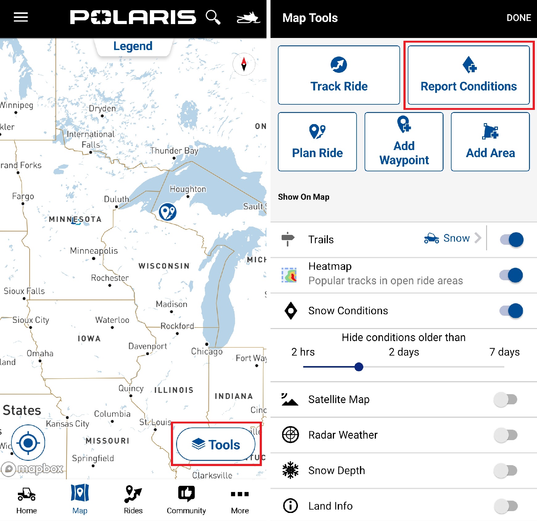 RIDE COMMAND Map and Trail Overview Polaris OffRoad Vehicles